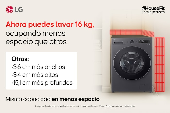 Ahora puedes lavar 16KG HouseFit